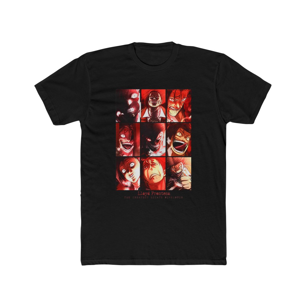 The Greatest Estate Developer Lloyd Frontera Faces Cotton Crew T Shirt Webtoon long or short sleeves - alternate angle 3, merchandise
